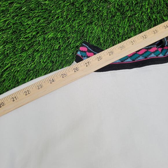 Vintage Native-American Ringer Sweatshirt Womens Large 22x22 USA - Picture 6 of 15